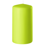 Enlightening Candles 1x Limee Cilinderkaars/stompkaars 6 X 12 Cm 45 Branduren - Stompkaarsen - Groen
