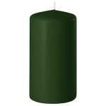 Enlightening Candles 1x Donkere Cilinderkaars/stompkaars 6 X 8 Cm 27 Branduren - Stompkaarsen - Groen