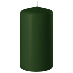 Enlightening Candles 1x Donkere Cilinderkaars/stompkaars 6 X 12 Cm 45 Branduren - Stompkaarsen - Groen