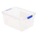 Forte Plastics Opbergbox Met Deksel - 1 Liter - Transparant - Kunststof - Opbergbox