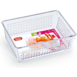 Forte Plastics Opberg Bakje/mandje/organizer - 18 X 13 Cm - Transparant - Opbergbox