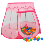 Vidaxl Kinderspeeltent Met 250 Ballen 102x102x82 Cm - Rosa