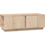 Vidaxl Salontafel 110x50x40 Cm Massief Grenenhout - Bruin