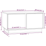 Vidaxl Salontafel 80x50x40 Cm Massief Grenenhout Wit