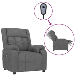 Vidaxl Fauteuil Elektrisch Verstelbaar Stof Donker - Grijs