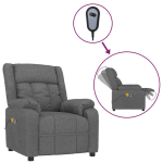 Vidaxl Massagestoel Elektrisch Stof Donker - Grijs