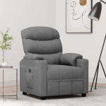 Vidaxl Fauteuil Elektrisch Verstelbaar Stof Licht - Grijs