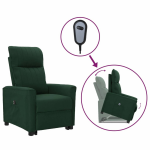 Vidaxl Sta-op-stoel Verstelbaar Stof Donker - Groen
