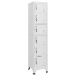 Vidaxl Lockerkast 38x40x180 Cm Staal Licht - Grijs