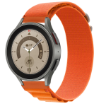 Samsung Galaxy Watch nylon alpine band Horlogeband Armband Polsband - Oranje