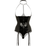 Christine le Duc Body Met Open Cups Dark Desire - Zwart