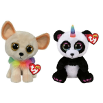 ty - Knuffel - Beanie Buddy - Chewey Chihuahua & Paris Panda