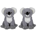 Multipak Van 2x Stuks Pluche Knuffels Koala Van 19 Cm - Knuffeldier