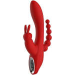 Tonga BV Rabbit Vibrator met Anal stimulatie Hera - Rood