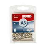 Novus Blindklinknagel A3 X 6mm | Alu SB | 30 stuks - 045-0020