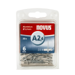 Novus Blindklinknagel A2,4 X 6mm | Alu SB | 30 stuks - 045-0019