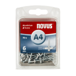 Novus Blindklinknagel A4 X 6mm | Alu SB | 70 stuks - 045-0031