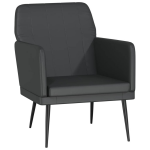 Vidaxl Fauteuil 61x78x80 Cm Kunstleer - Zwart