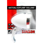 Simson koplamp Holland led batterij voorvork - Wit