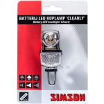 Simson koplamp Clearly led batterij - Zwart
