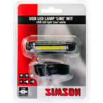Simson koplamp Line USB led oplaadbaar - Zwart
