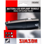 Simson koplamp Bundle led batterij - Zwart