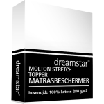 Dreamstar Molton Stretch Matrasbeschermer Topper De Luxe 160 X 200 - 160 X 220