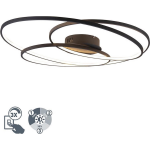 TRIO - Plafondlamp Gale 80 cm - Zwart