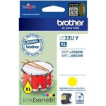 Brother LC-22UY inktcartridge Original - Geel