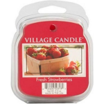 Village Candle Geurwax Fresh Strawberries 3 X 8 X 10,5 Cm - Rood