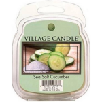 Village Candle Geurwax Sea Salt Cumcumber 3 X 8 X 10,5 Cm - Groen