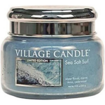 Village Candle Kaars Sea Salt Surf 9,5 X 8 Cm Wax - Blauw