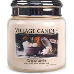 Village Candle Village Geurkaars Coconut Vanilla Boter Vanille Room Kokos Musk - Medium Jar