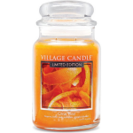 Village Candle Kaars Citrus Twist 10 X 15 Cm Wax - Oranje