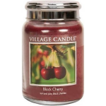 Village Candle Large Jar Geurkaars - Black Cherry - Rood