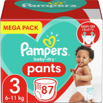 Pampers - Baby Dry Pants - Maat 3 - Mega Pack - 87 Luierbroekjes
