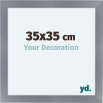 Your Decoration Como Mdf Fotolijst 35x35cm Aluminium Geborsteld - Grijs