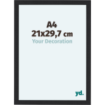 Your Decoration Como Mdf Fotolijst 21x29,7cm A4 Houtnerf - Zwart