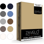 Slaaptextiel Zavelo Double Jersey Hoeslaken Taupe-2-persoons (140x200 Cm)