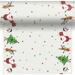 Duni 2x Stuks Kerst Thema Tafellopers/placemats 40 X 480 Cm - Tafellakens