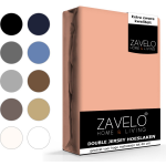 Slaaptextiel Zavelo Double Jersey Hoeslaken Perzik-1-persoons (90x200 Cm) - Roze