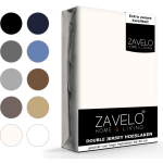 Slaaptextiel Zavelo Double Jersey Hoeslaken Creme-2-persoons (140x200 Cm) - Beige