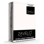 Slaaptextiel Zavelo Double Jersey Hoeslaken Creme-lits-jumeaux (180x200 Cm) - Beige