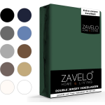 Slaaptextiel Zavelo Double Jersey Hoeslaken-lits-jumeaux (180x220 Cm) - Groen