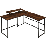 Tectake - Bureau Melrose Industrial Dark - Hoekbureau - 404229 - Bruin