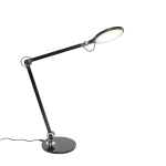 QAZQA Design tafellamp incl. LED met touch en inductielader - Don - Zwart
