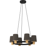 EGLO Edale Hanglamp - E27 - Ø 70 Cm/bruin/cappuccino - Zwart