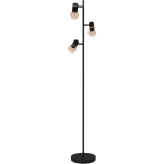 EGLO Lurone Vloerlamp - E27 - 160 Cm/koper - Zwart