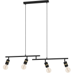 EGLO Lurone Hanglamp - E27 - 100 Cm/koper - Zwart
