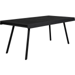 MOOS Giga Meubel Gm Eettafel 160cm - Teakhout & Metaal - Tafel Suri - Zwart
